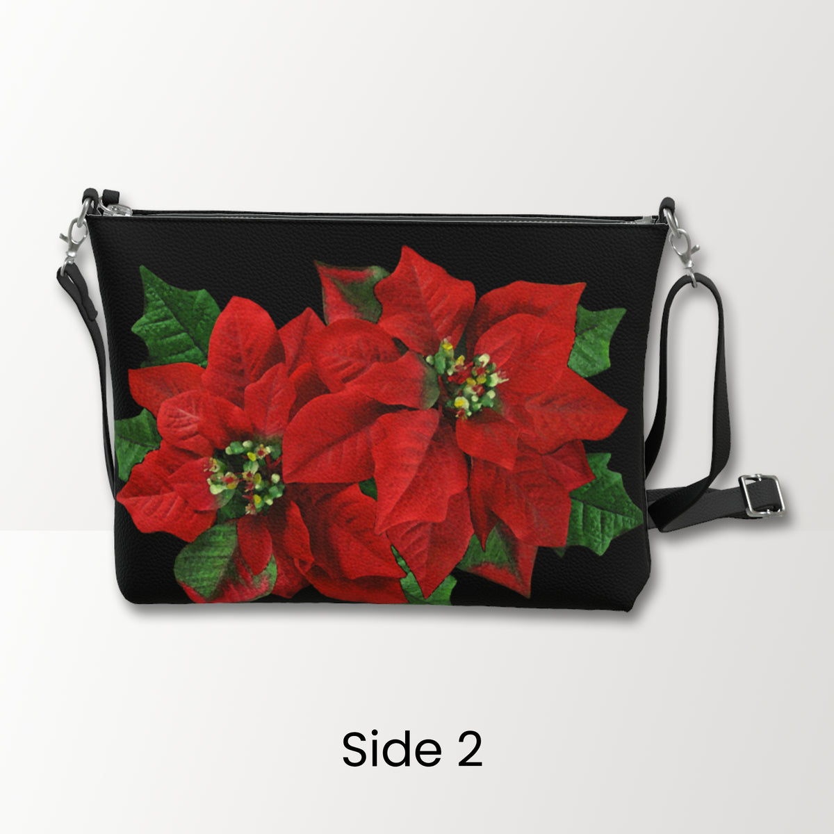Poinsettia Feather Crossbody Bag