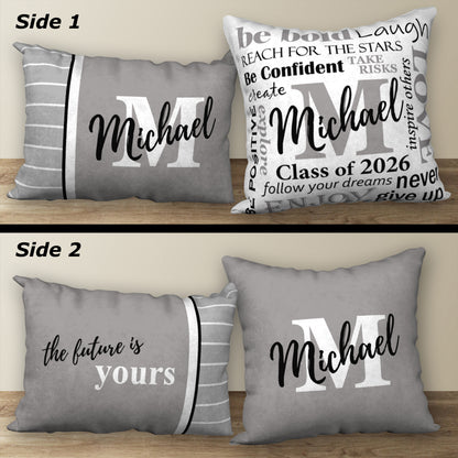 Set of 2 Personalized Graduation Pillows