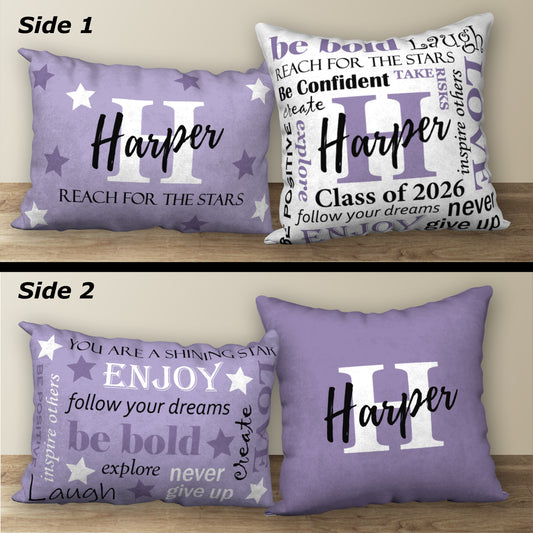 Set of 2 Personalized Graduation Pillows