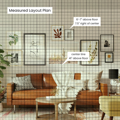 Personalized Gallery Wall Plan (8-12 pieces)