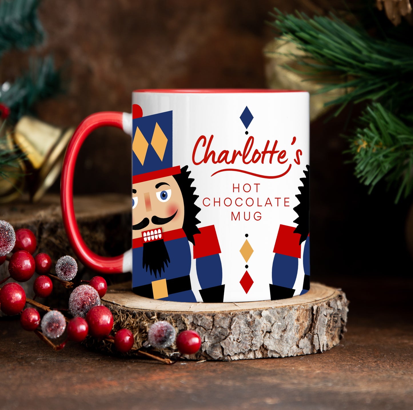 Personalized Nutcracker Soldier Christmas Mug