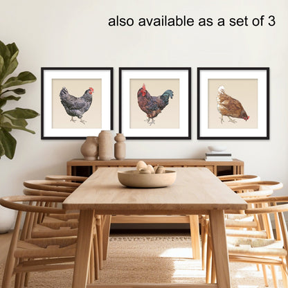 Little Red Hen Framed Fine Art Print