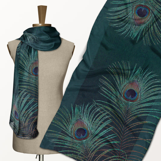 Peacock Feather ECO SCARF