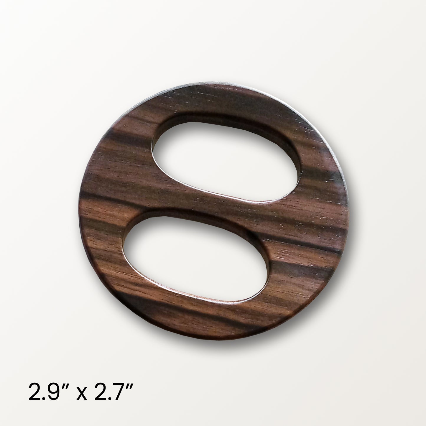 Tiger Ebony Wood Scarf Ring