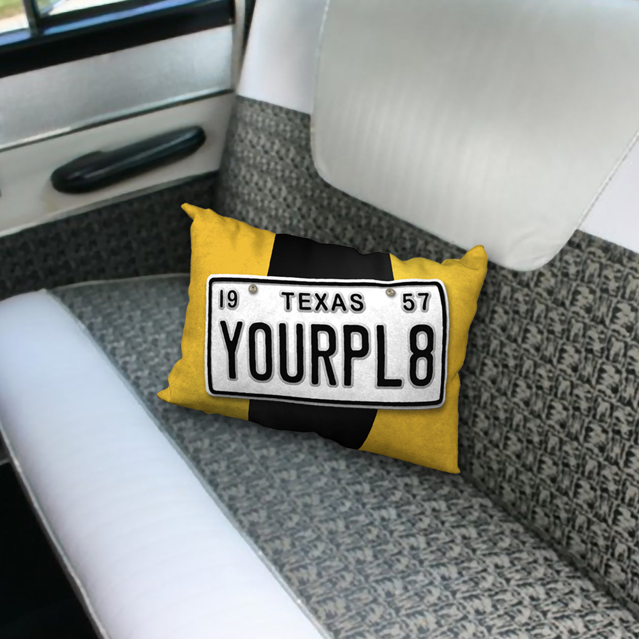 Personalized License Plate Designer Pillow, 20"x14"