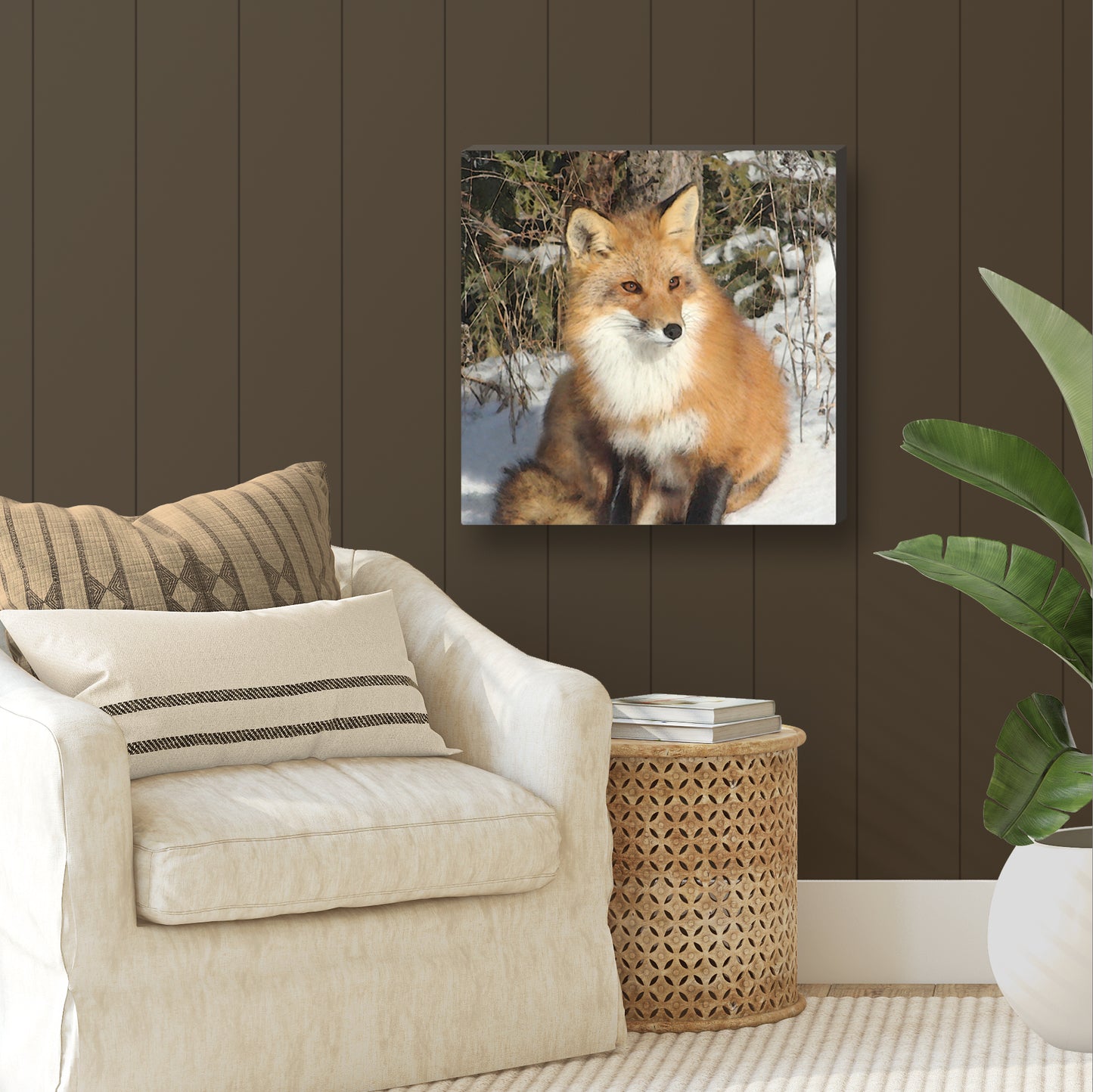Beautiful Fox Wrapped Canvas Print