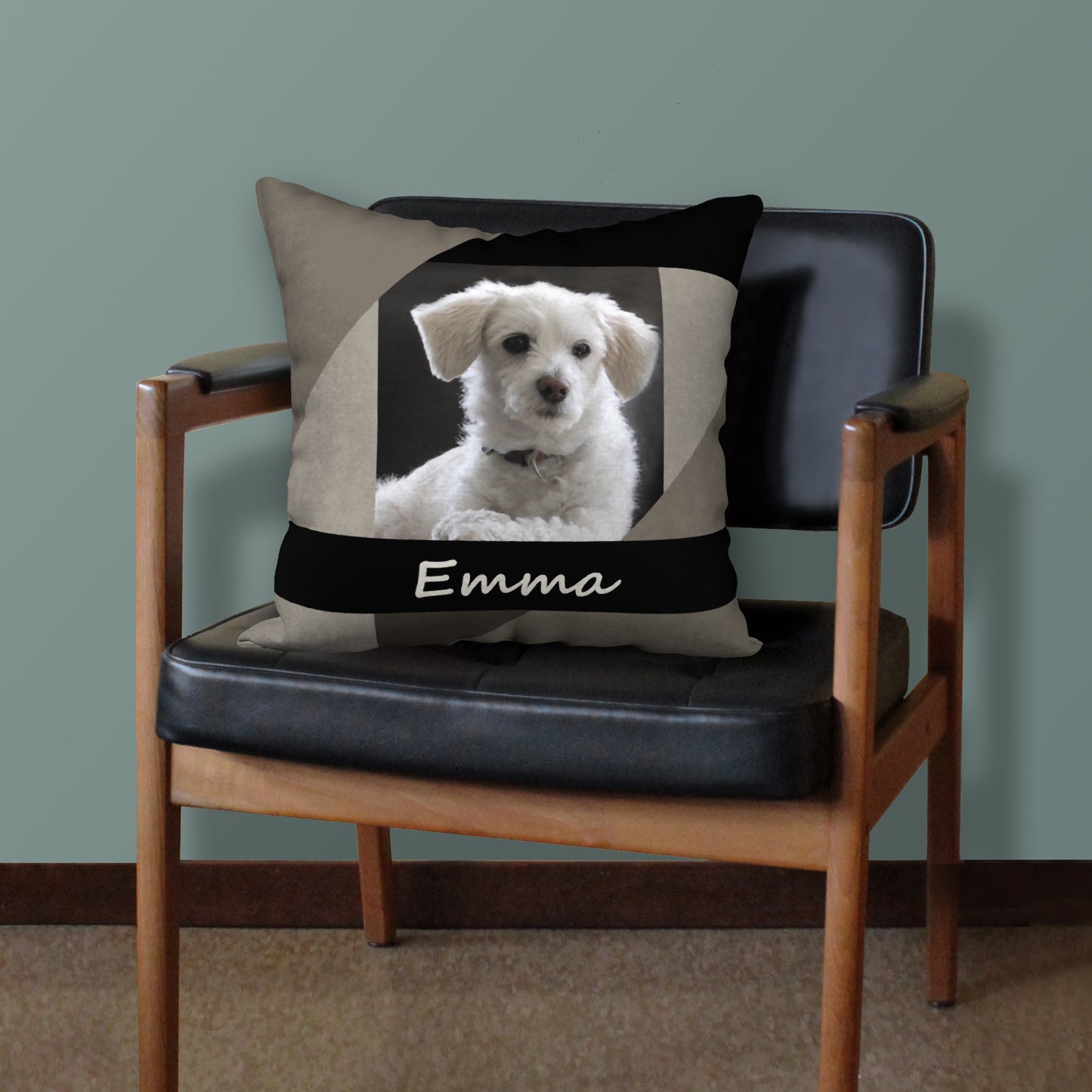 Custom Designer Pet Pillow from Your Photo, 18"x18"