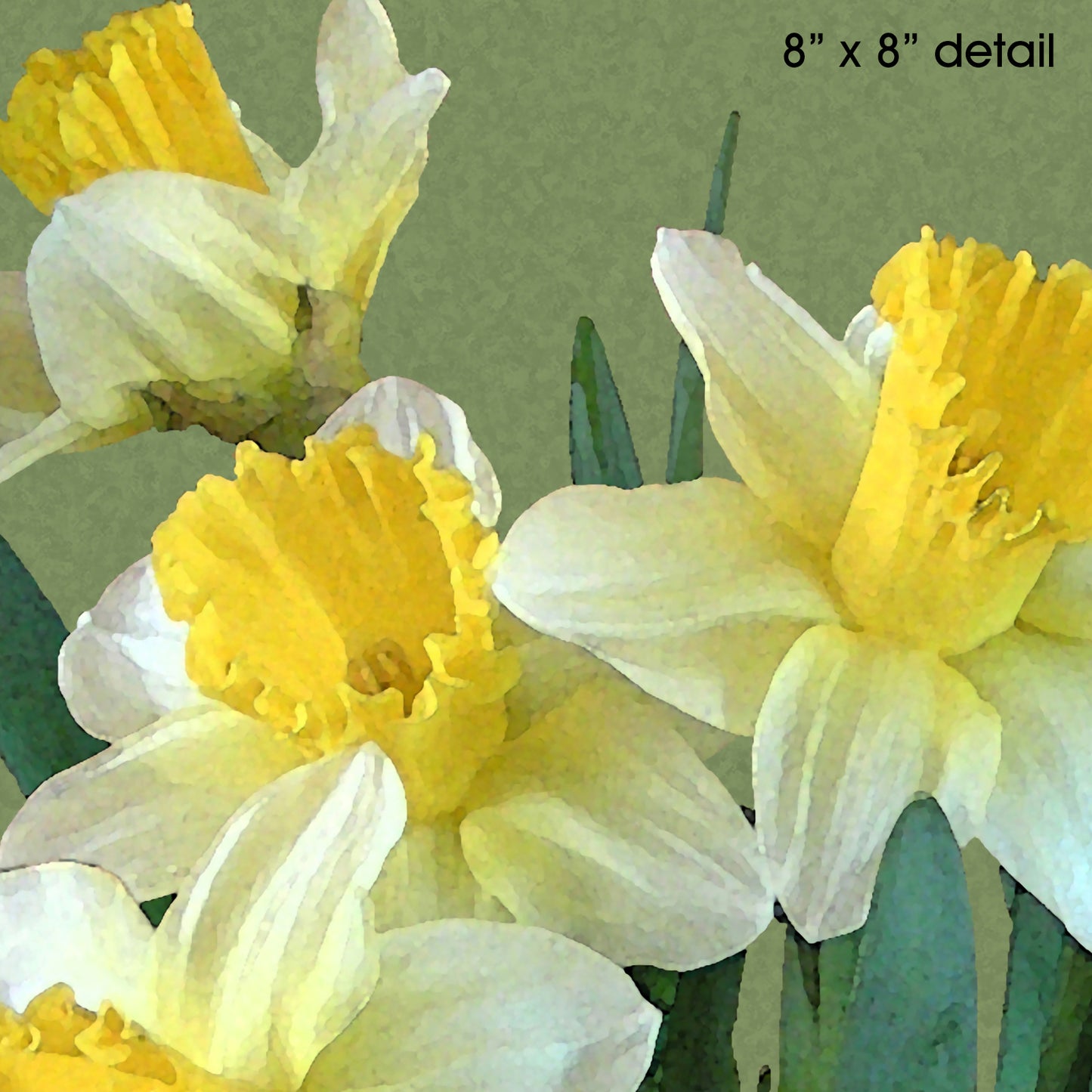 Set of 2 Daffodil Designer Pillows, 18"x18"