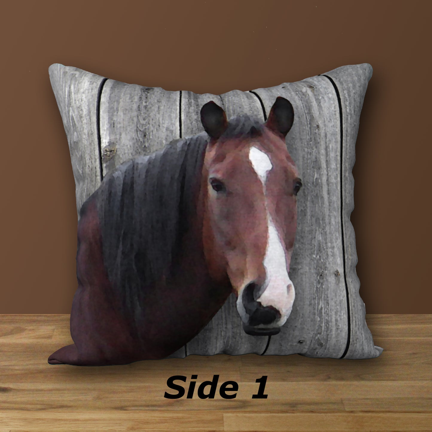Handsome Horse Designer Pillow, 18"x18"