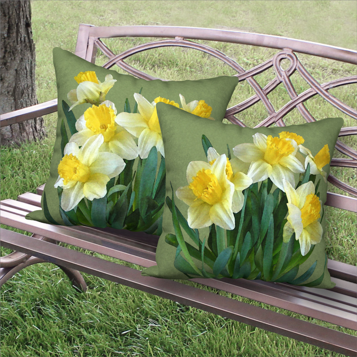 Sunny Daffodils Designer Greeting Card