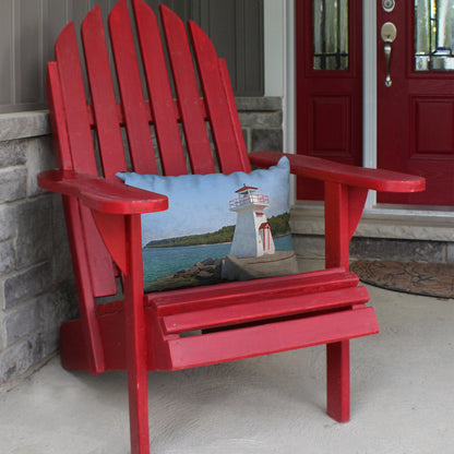 Lion's Head Lighthouse Designer Pillow, 20"x14"