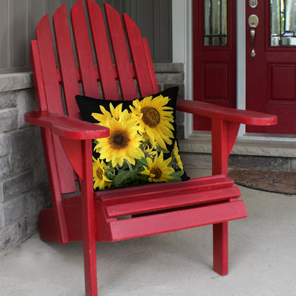 Sunflower Bouquet Designer Pillow, 18"x18"