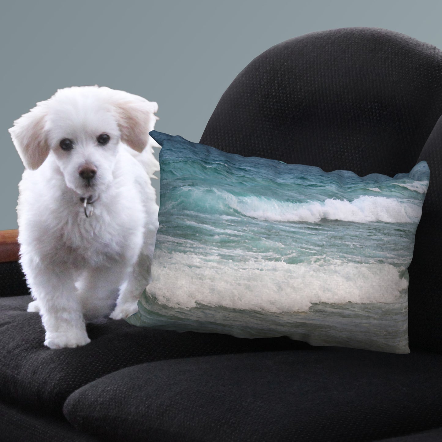 Beach Waves Designer Pillow, 20"x14"