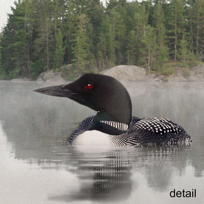 Lake Loon Wrapped Canvas Print