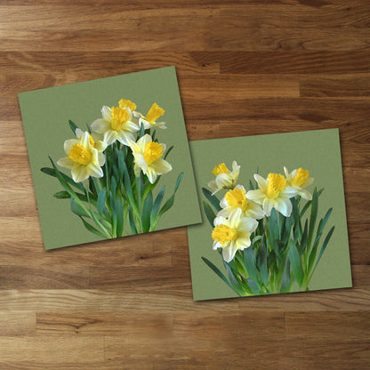 Set of 2 Daffodil Fine Art Prints, Unframed