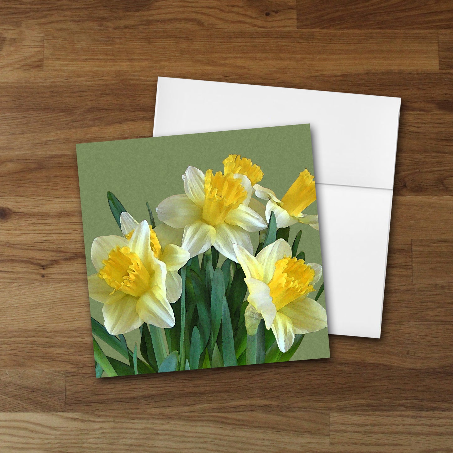 Daffodil Bouquet Designer Greeting Card