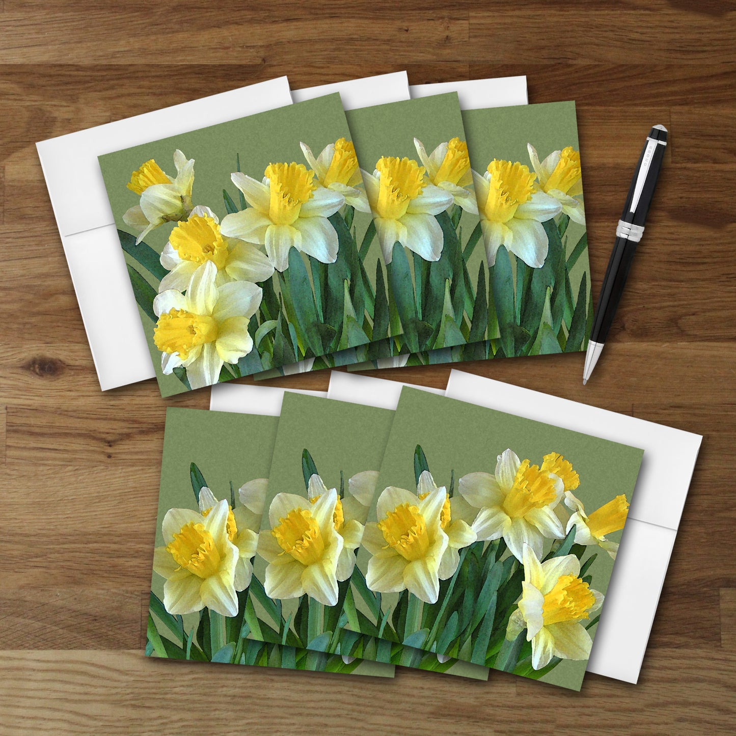 Sunny Daffodils Designer Greeting Card