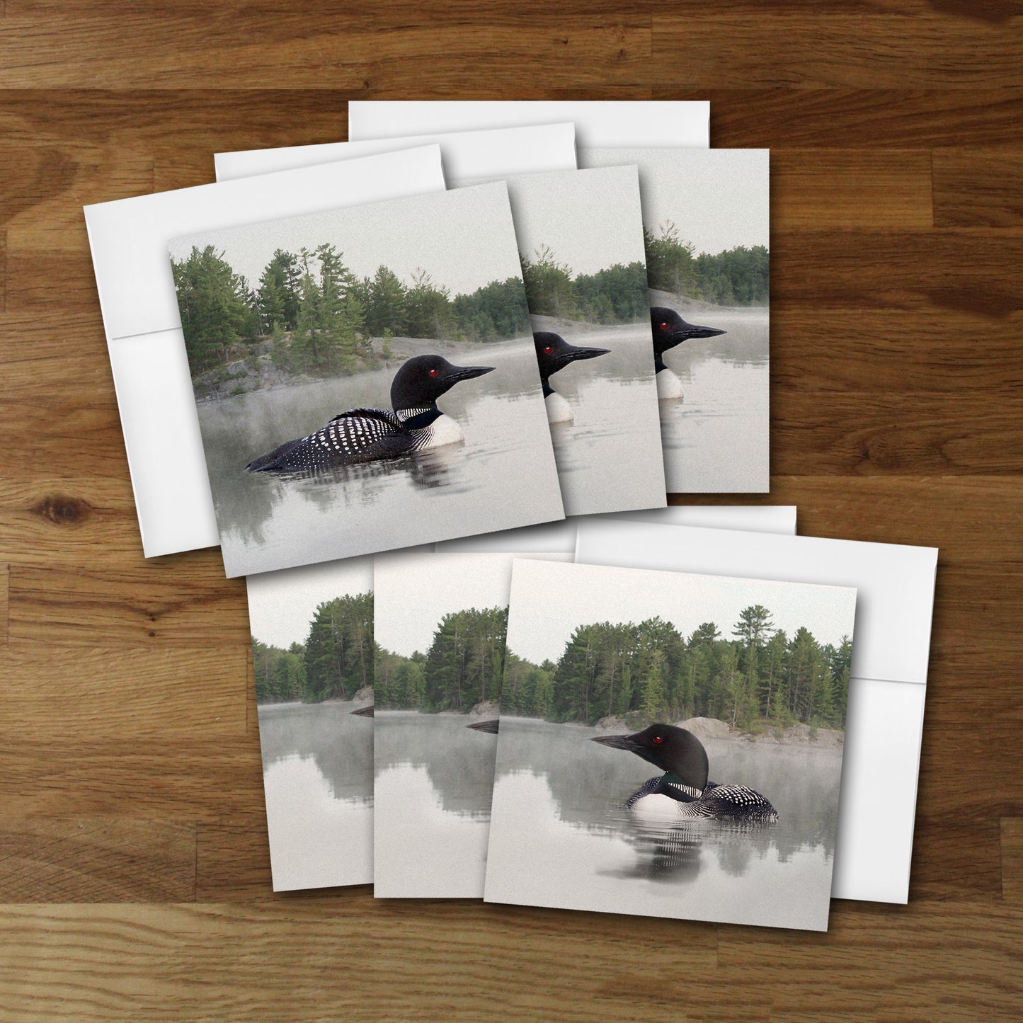 Loon on the Water Designer Greeting Card