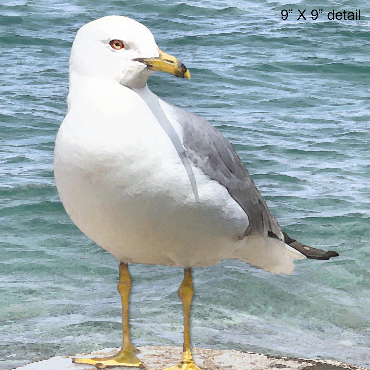 Seagull by the Shore Designer Pillow, 18"x18"