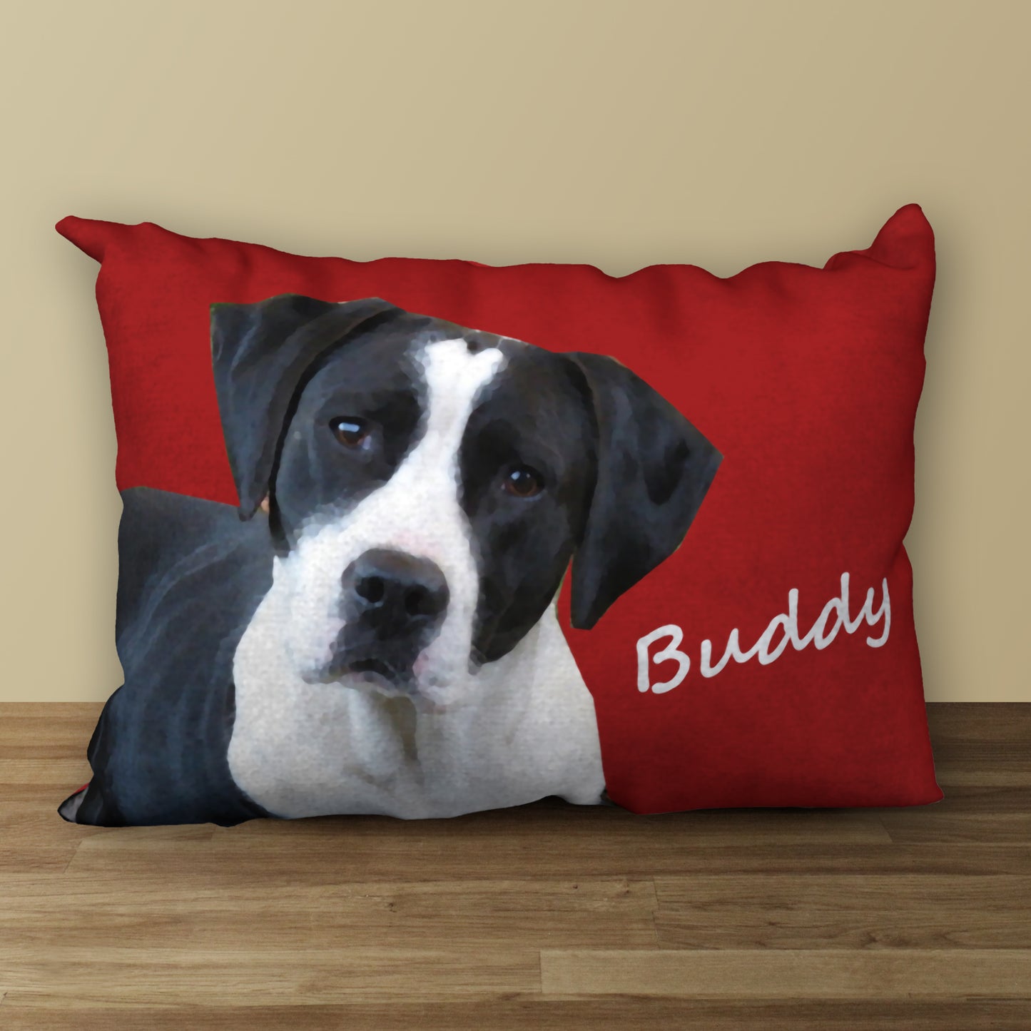 Personalized Pet Pillow from Your Photo, 20"x14" or 18"x18"