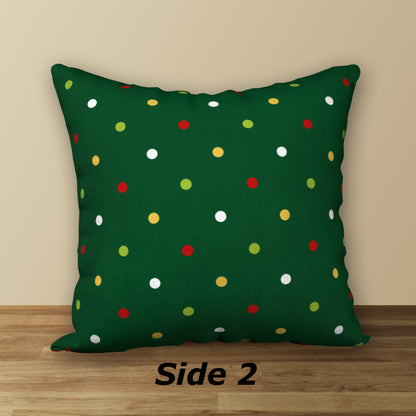 DECK THE HALLS Designer Holiday Pillow, 18"x18"