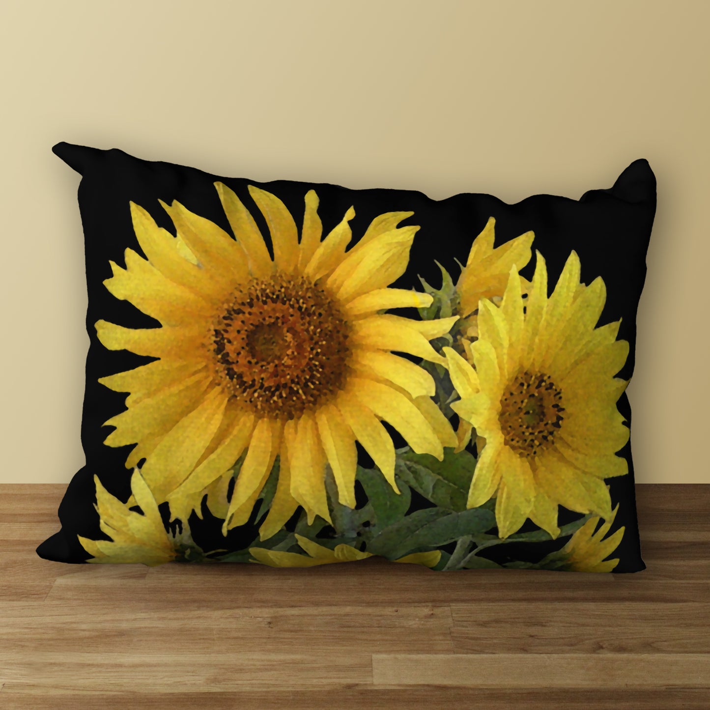 Sunny Sunflowers Designer Pillow, 20"x14"