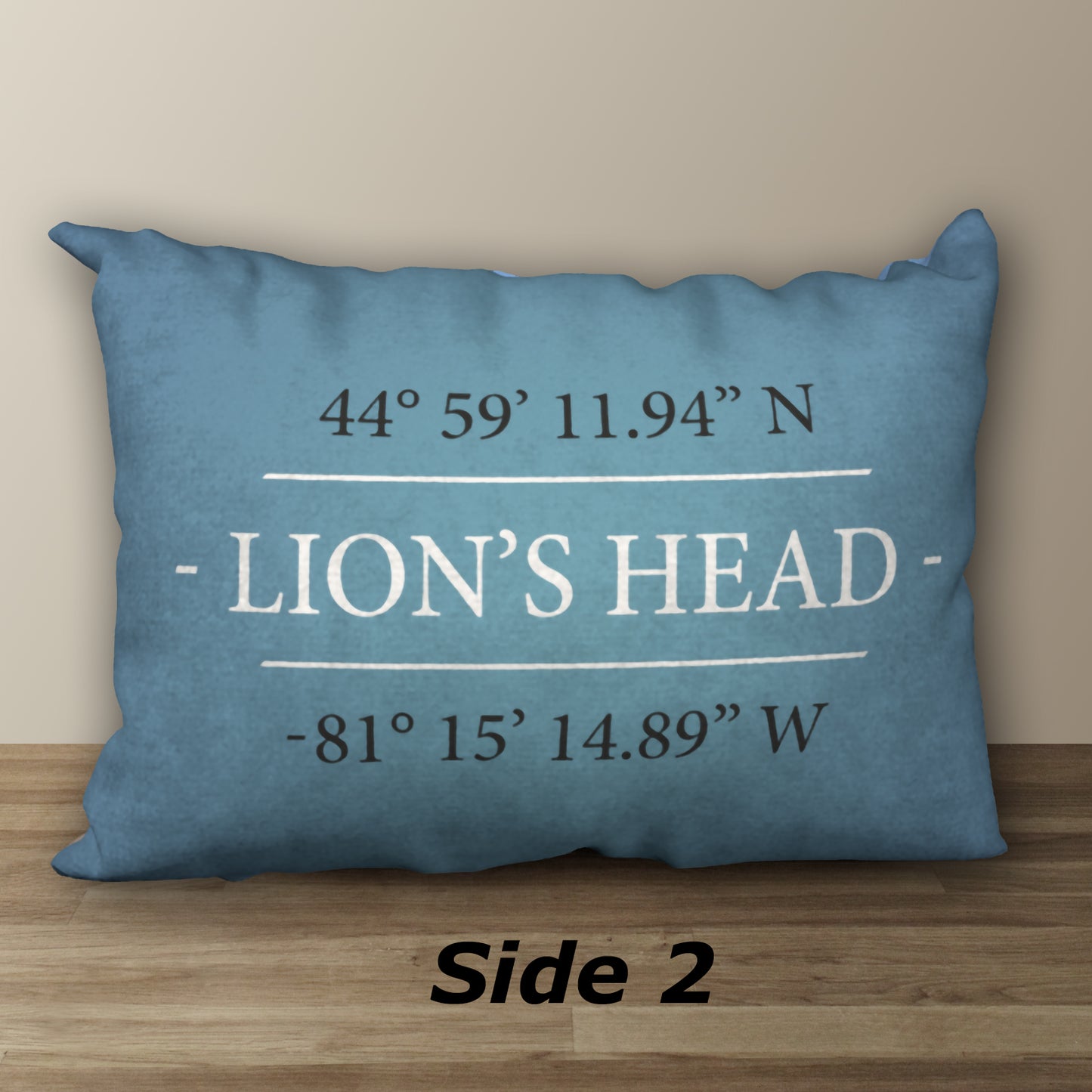 Lion's Head Lighthouse Designer Pillow, 20"x14"