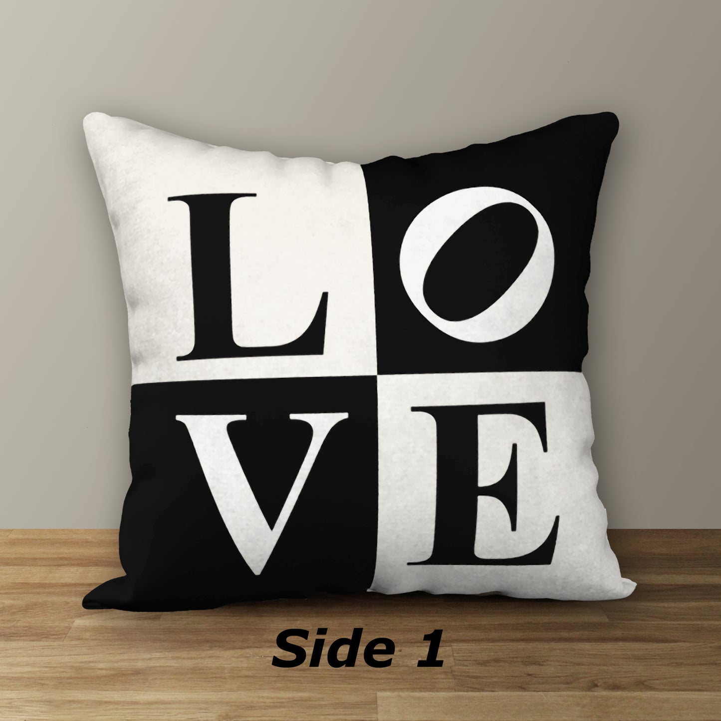 LOVE Designer Pillow, 18"x18"