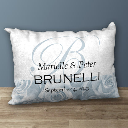 Personalized Romantic Design Wedding Pillow, 20"x14"