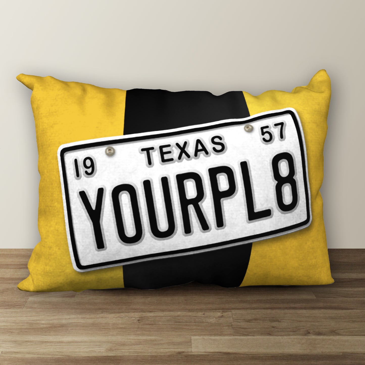 Personalized License Plate Designer Pillow, 20"x14"