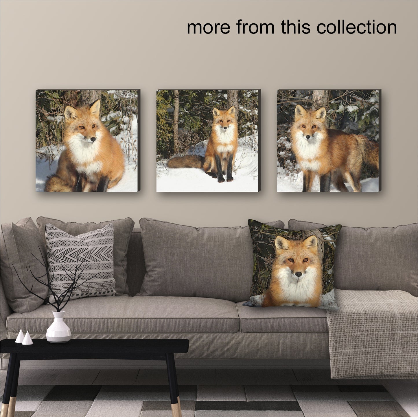 Curious Fox Fine Art Print, Unframed