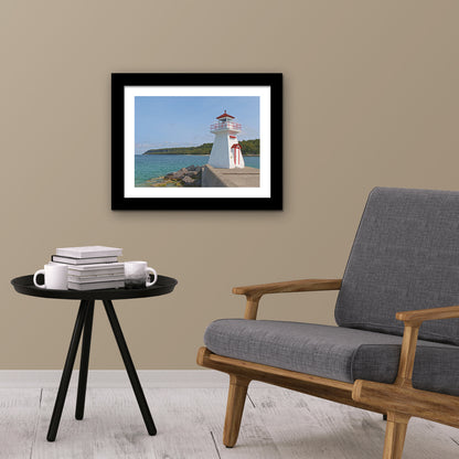 Lion's Head Lighthouse Framed Fine Art Print, 12"x15"